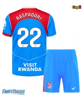 Atletico Madrid Giacomo Raspadori #22 Echipament de Fotbal Replică 2025-26 Copii Treilea (+ Șorturi)